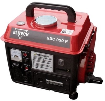 Бензиновый генератор Elitech БЭС 950 Р